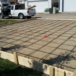 Flat Garage Pad With Deepened Edge Formwork 